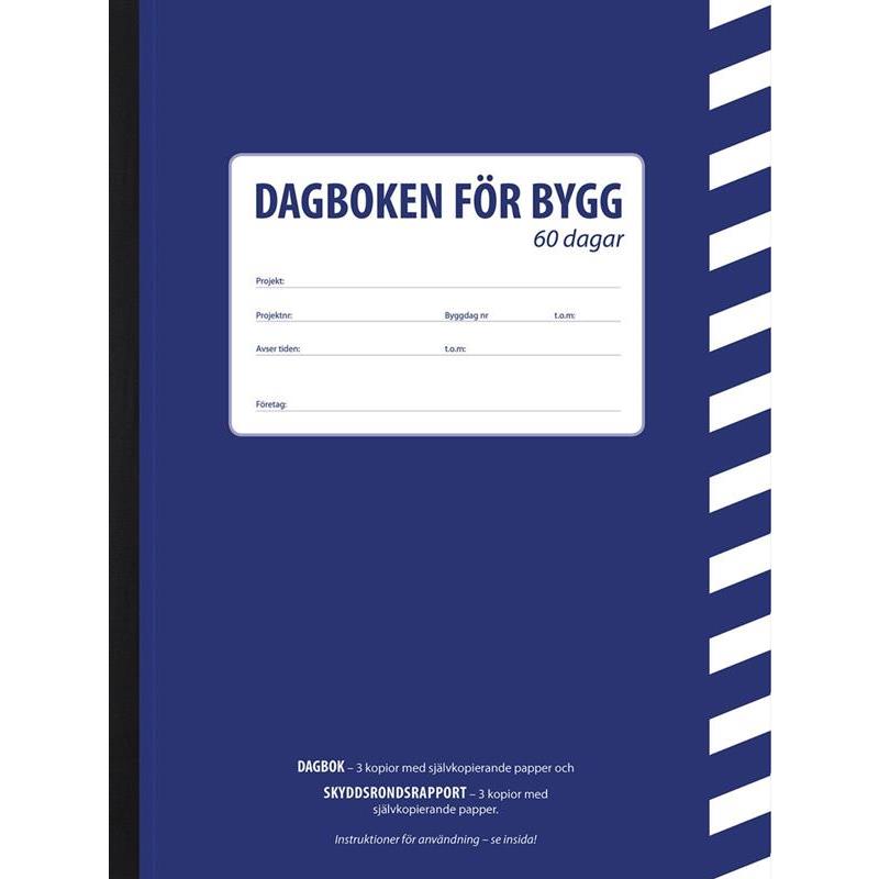 BYGGDAGBOK 60 DAGARS BLÅ A4
