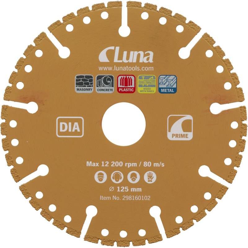 KAPSKIVA LUNA DIA PRIME 125X1,6X22