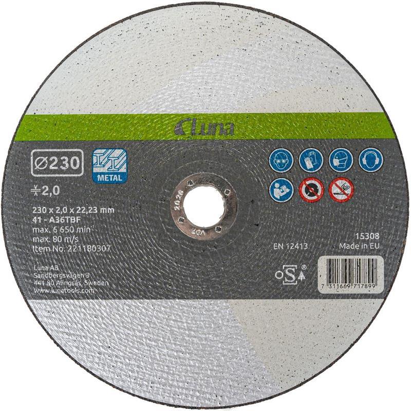 KAPSKIVA LUNAMETALL 230X2,0X22