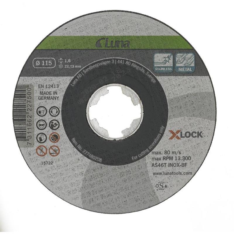 KAPSKIVA X-LOCK 115X1,6X22,23MM