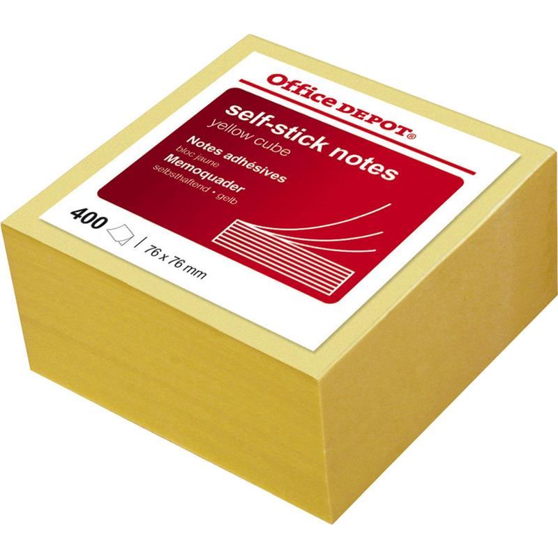 NOTISBLOCK GUL 76X76MM