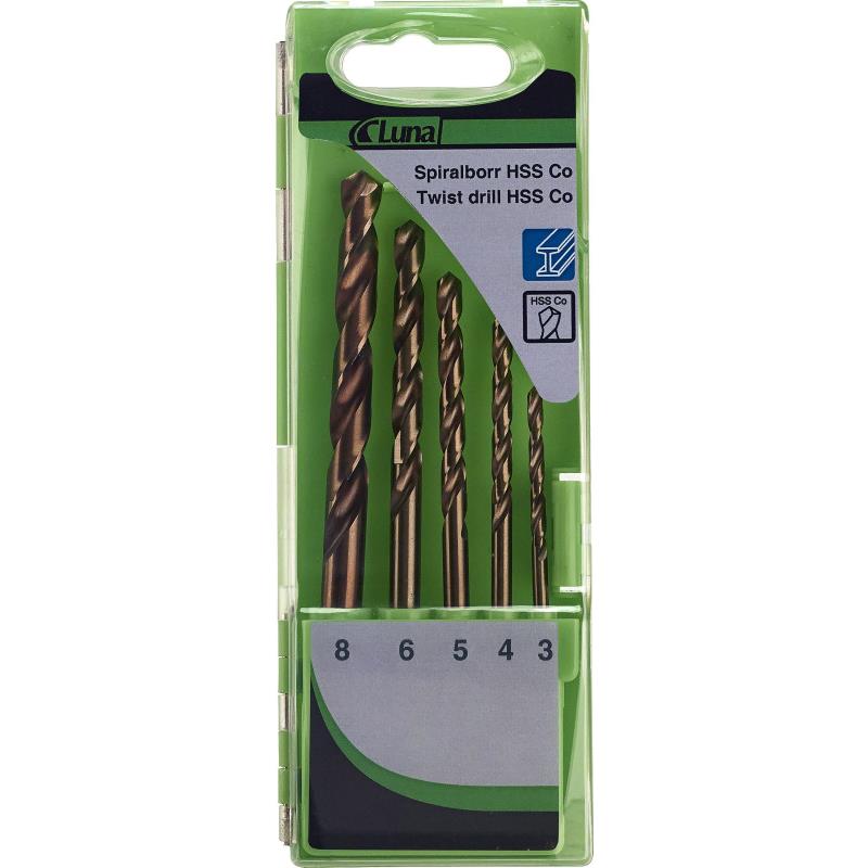 SPIRALBORRSATS KOBOLT 5 DELAR 3, 4,