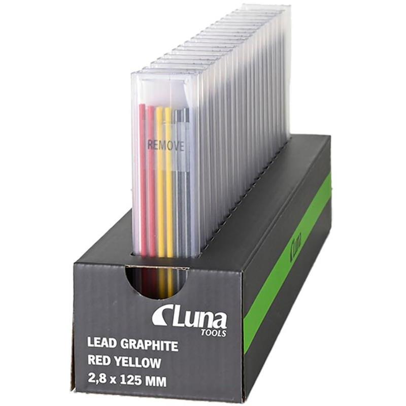 STIFT LUNA GRAFIT RÖD GUL DISPLAY