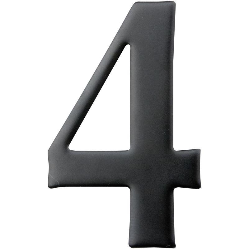 BREVLÅDESIFFRA 4 MILLERS SVART