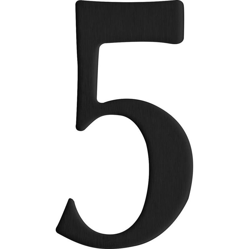 BREVLÅDESIFFRA 5 MILLERS SVART