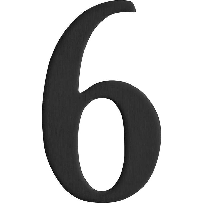 BREVLÅDESIFFRA 6 MILLERS SVART