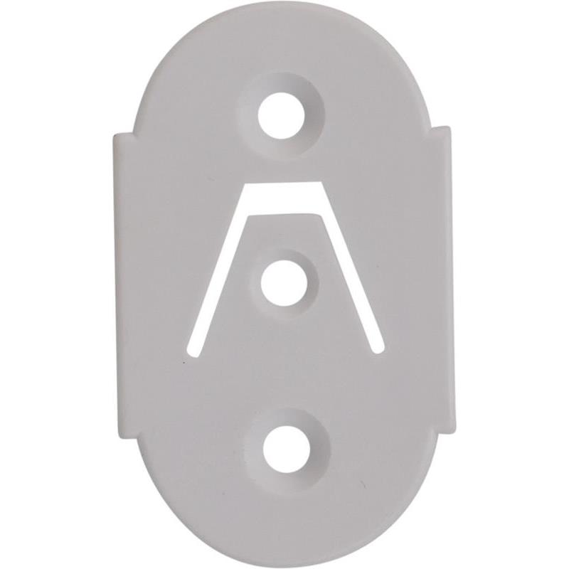 FÄSTBRICKA MILLERS 1102 PLAST VIT