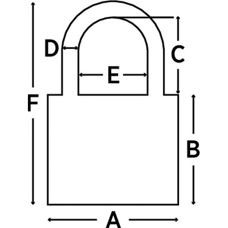HÄNGLÅS MILLERS ALUMINIUM BLÅ 40