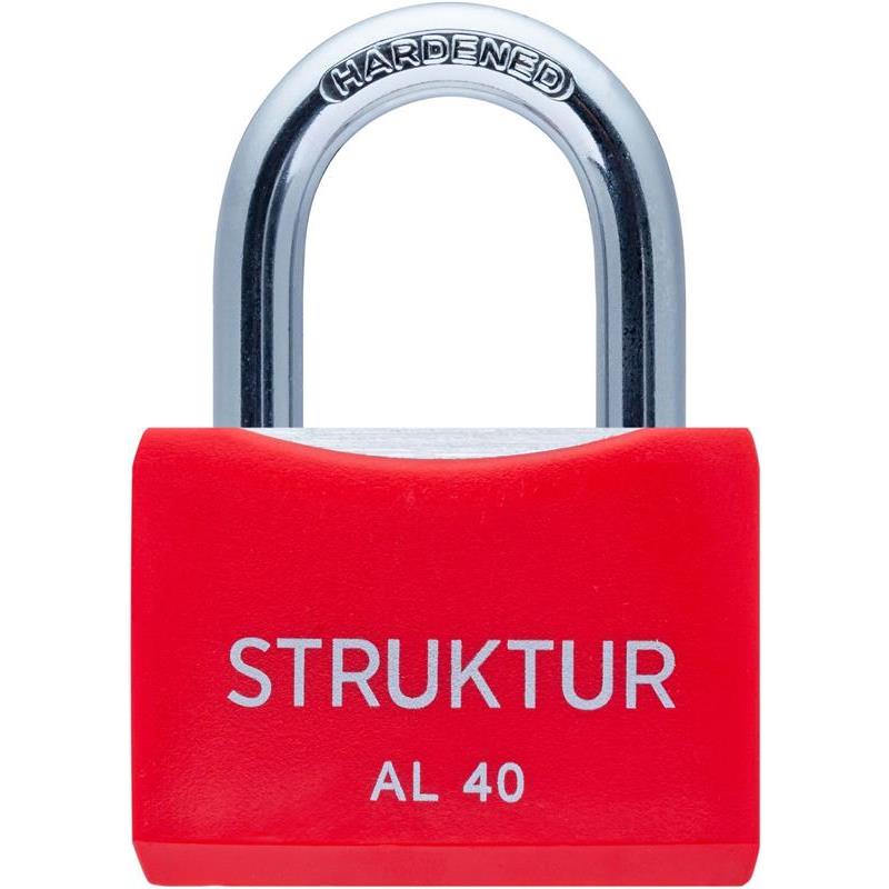 HÄNGLÅS MILLERS ALUMINIUM RÖD 40