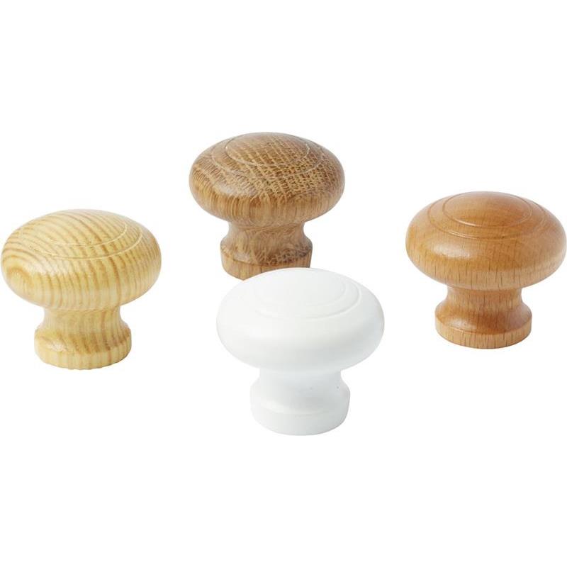 KNOPP HELGE MILLERS TRÄ VIT D45MM