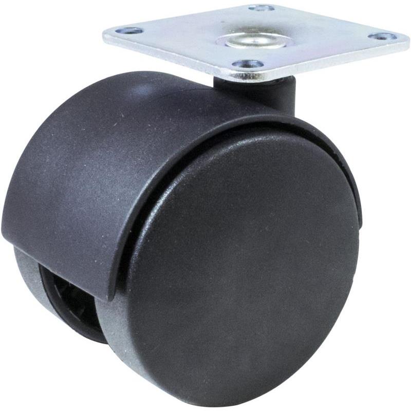 MÖBELHJUL MILLERS SVART 50MM