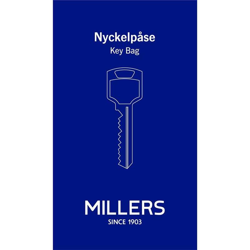 NYCKELPÅSE MED ETIKETT MILLERS