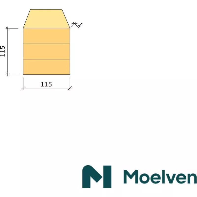 Limträpelare Impregnerad