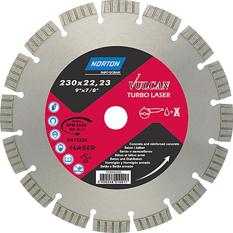 DIAMANTKLINGA 230X22VUL TU LAS