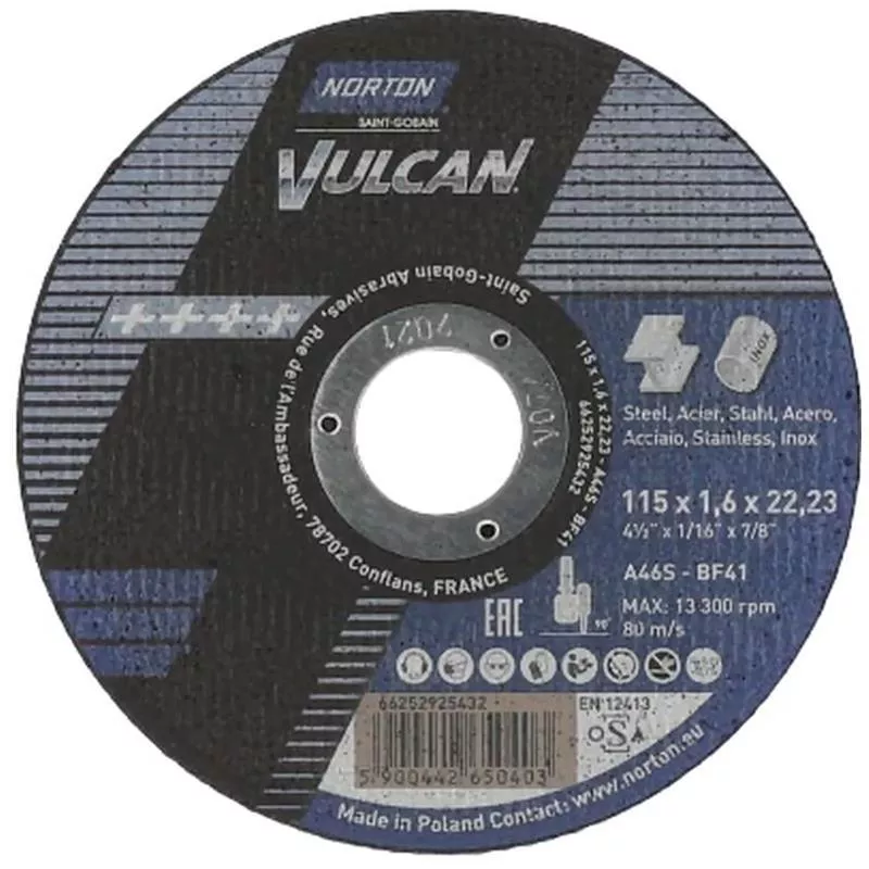 KAPSKIVA VULCAN T41 115X1,6X22