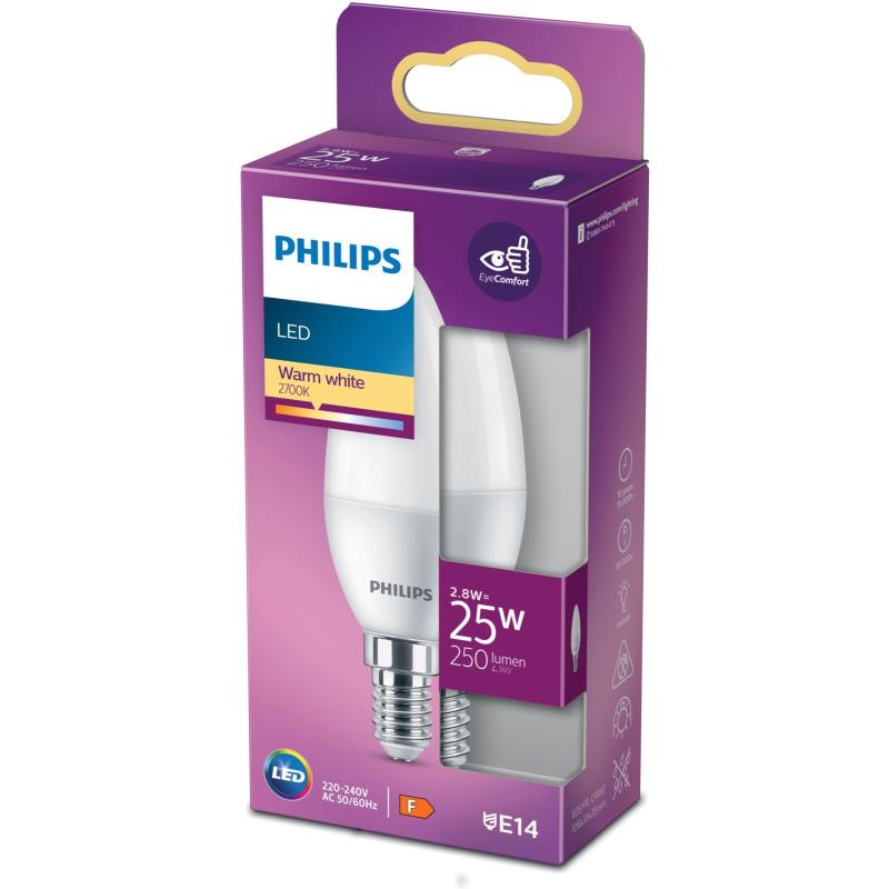 LED PHILIPS 25W B35 E14