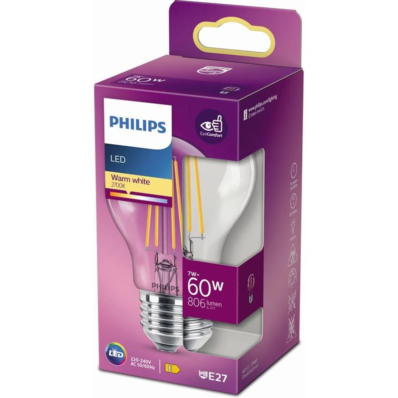 LEDLAMPA PHILIPS CLA GL LJUSKÄ E27