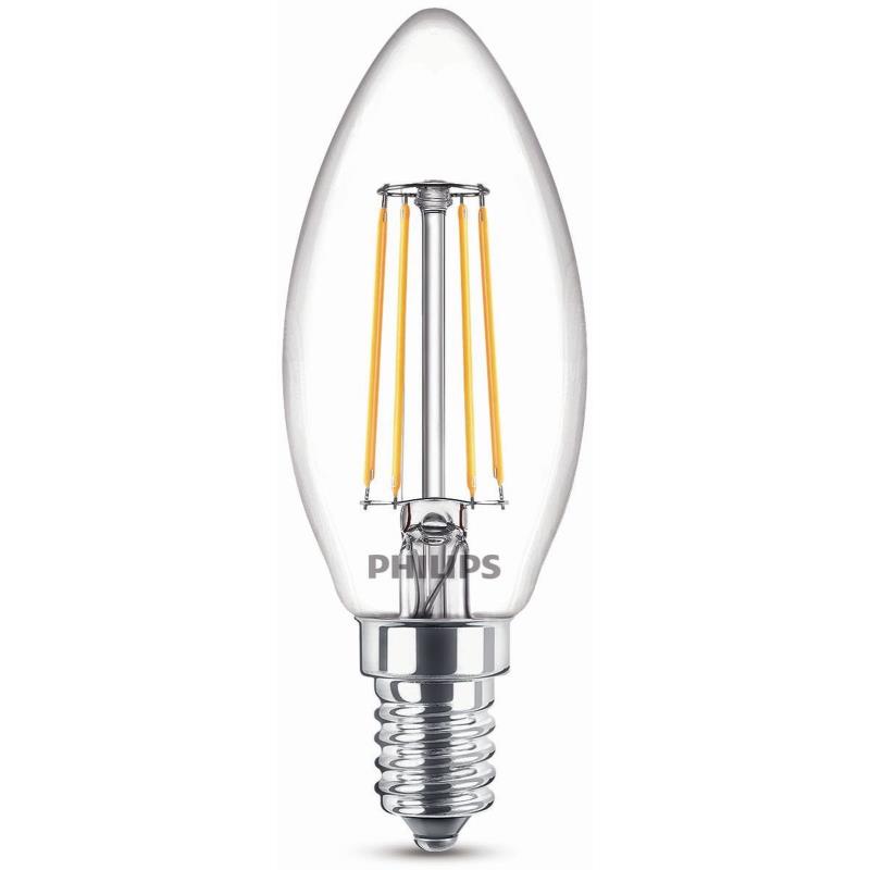 LEDLAMPA PHILIPS CLA GLAS KRON E14