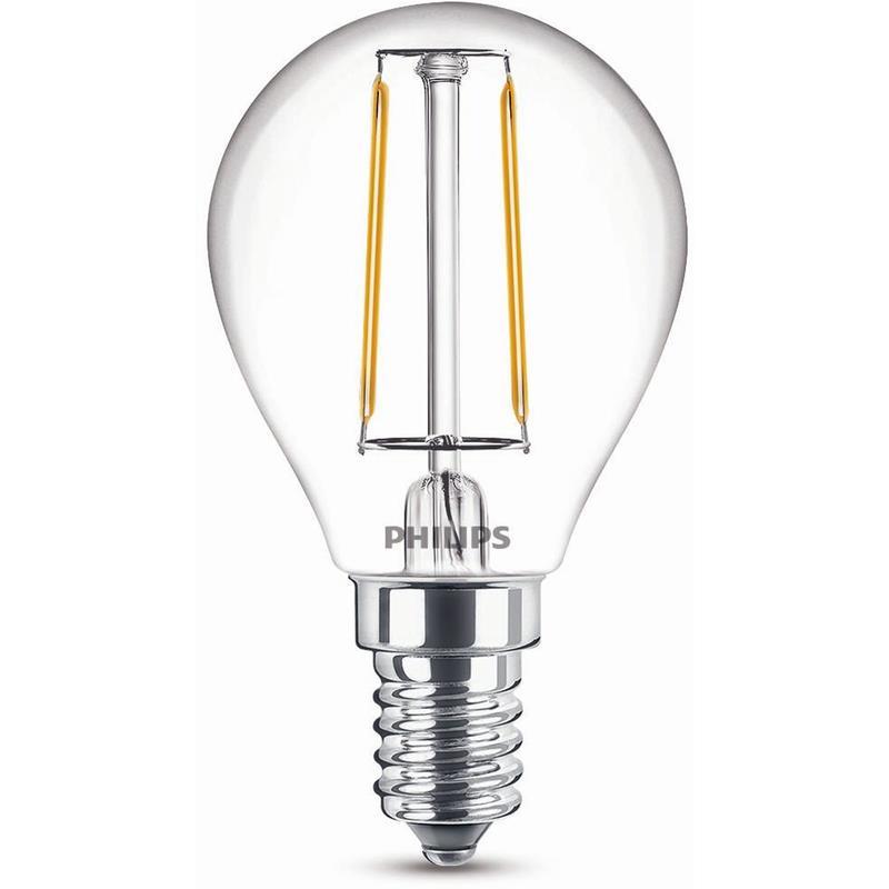 LEDLAMPA PHILIPS CLASSIC GLAS KLOT