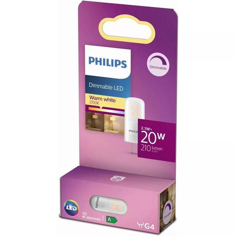 LEDLAMPA PHILIPS G4 VARMVIT 12V