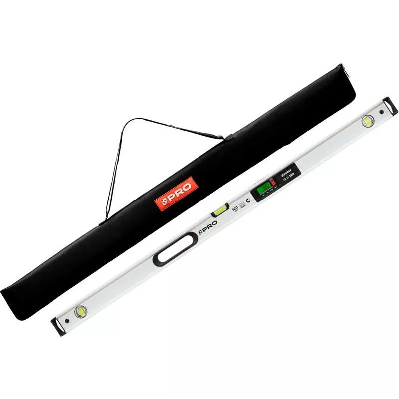 Vattenpass Pro 120 digitalt m.magnet 120 cm, väska