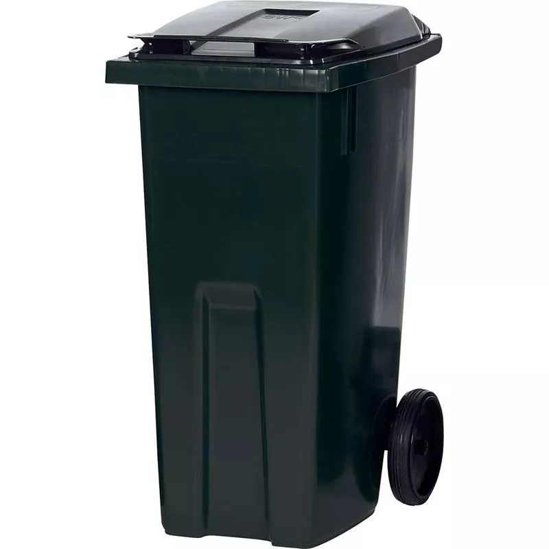 SOPKÄRL MED HJUL MÖRKGRÖN 190L