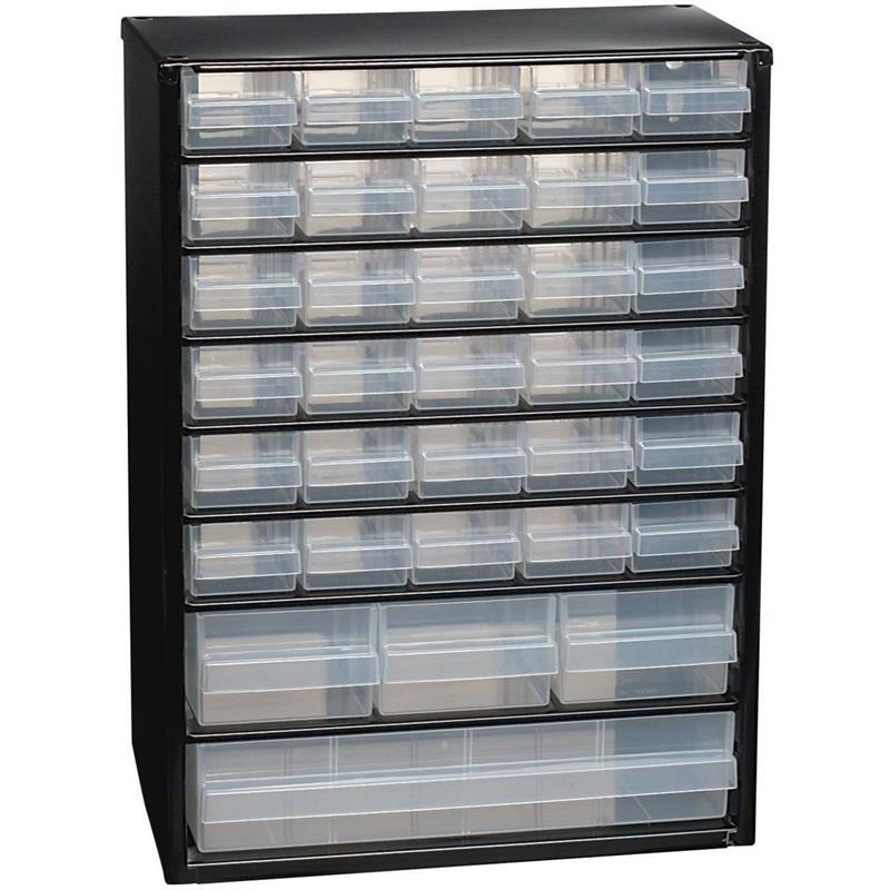 SORTIMENTSKÅP C9-34 RAACO SVART