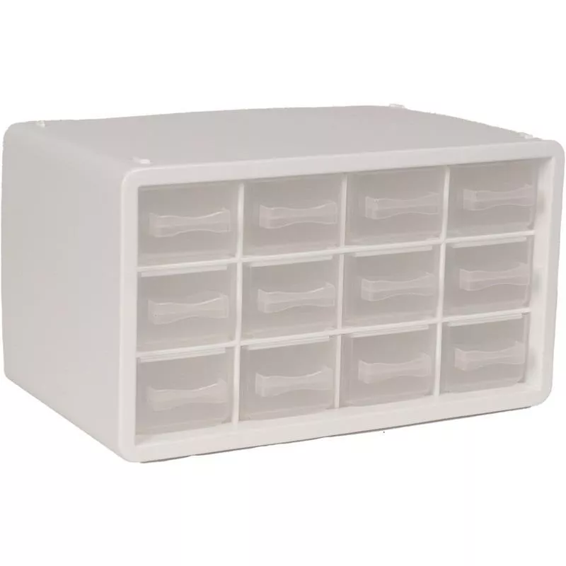 SORTIMENTSKÅP VIT 12-FACK