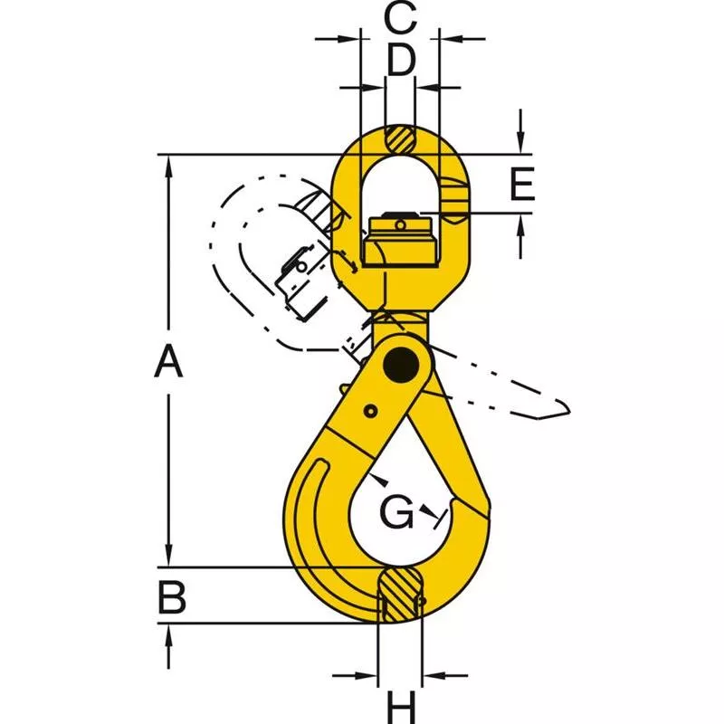 SÄKERHETSKROK LEK KL8 13MM
