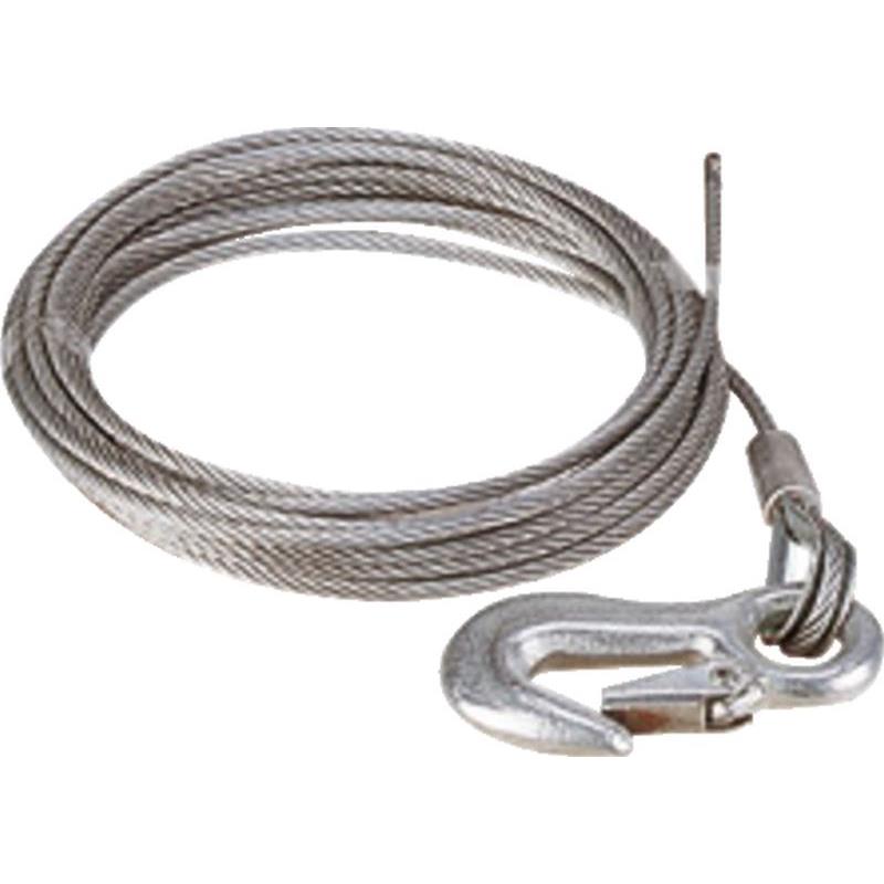 STÅLLINA MED KARBINHAKE 4,2MM