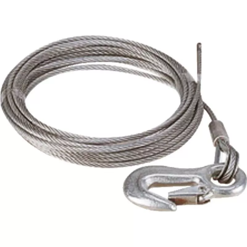 STÅLLINA MED KARBINHAKE 5,2MM