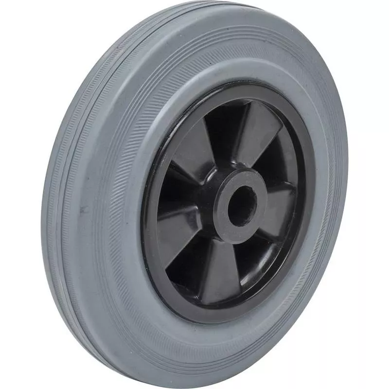 HJUL GRÅTT GUMMI PÅ PLASTFÄLG