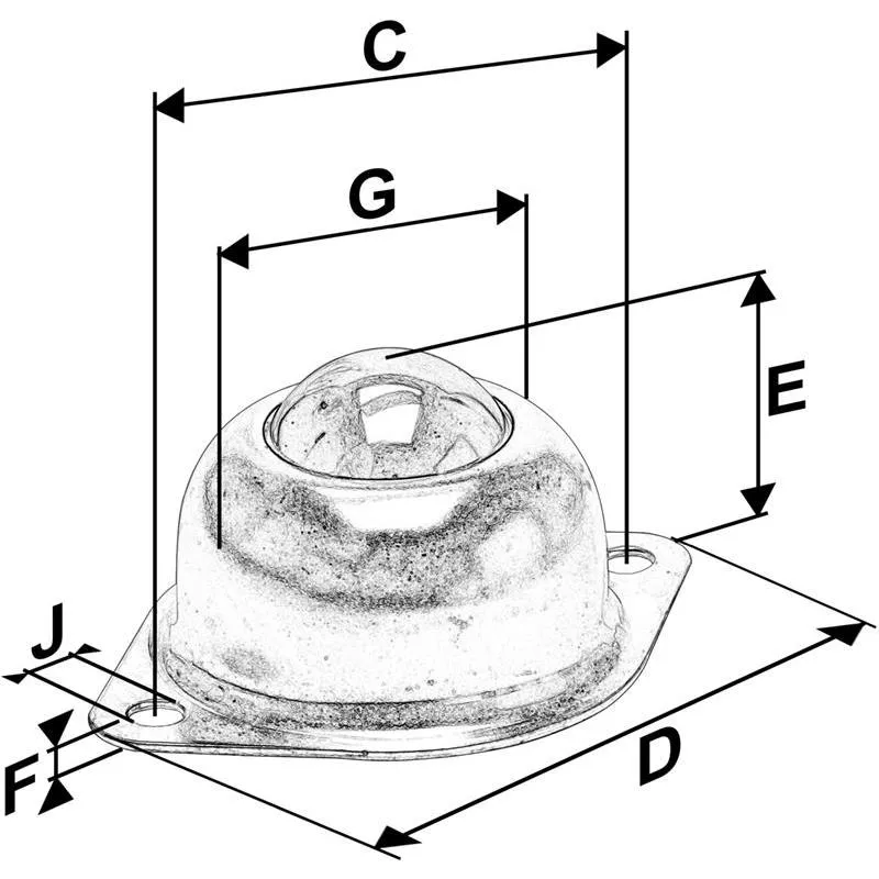 KULRULLE FÖR MONTERING OVANPÅ