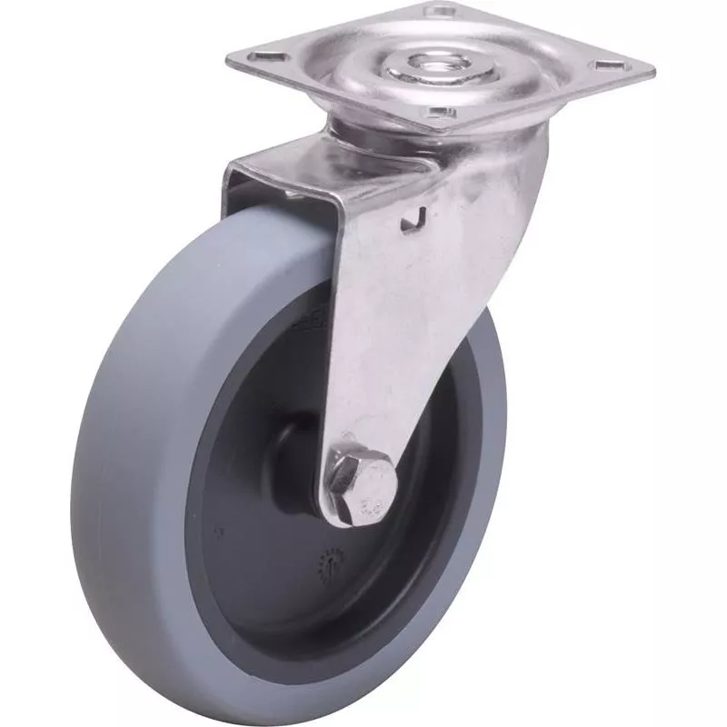 LÄNKHJUL ROSTFRI FÄSTPLATTA