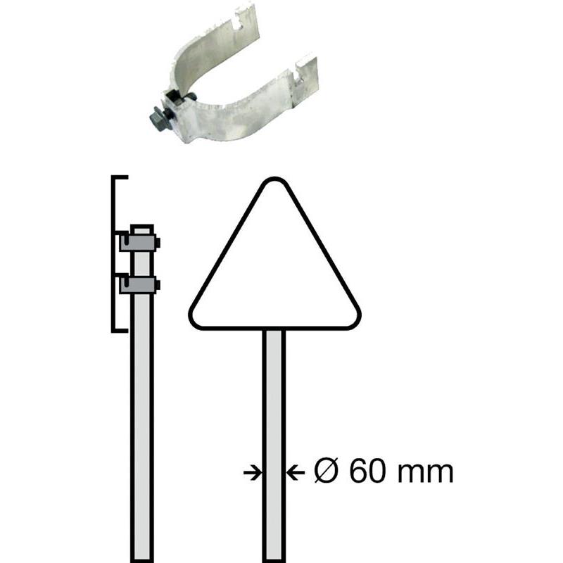 ENKELKLAMMER BLF AL 60MM
