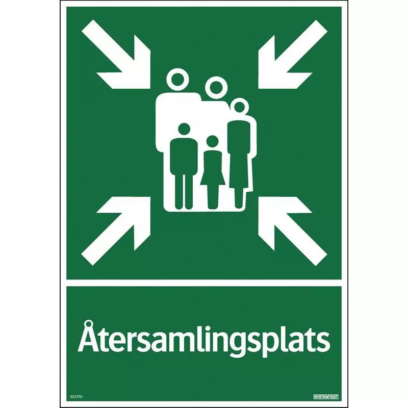SKYLT ÅTERSAMLINGSPLATS AL 297X420