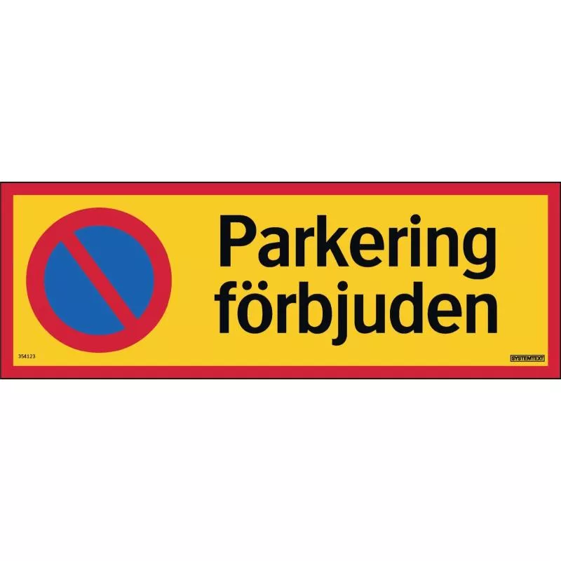 SKYLT PARKERING FÖRBJUD AL