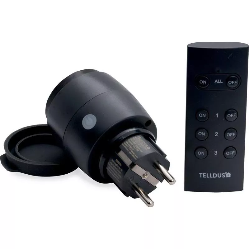 UTOMHUSPLUGG M TIMER INK FJÄRR IP44