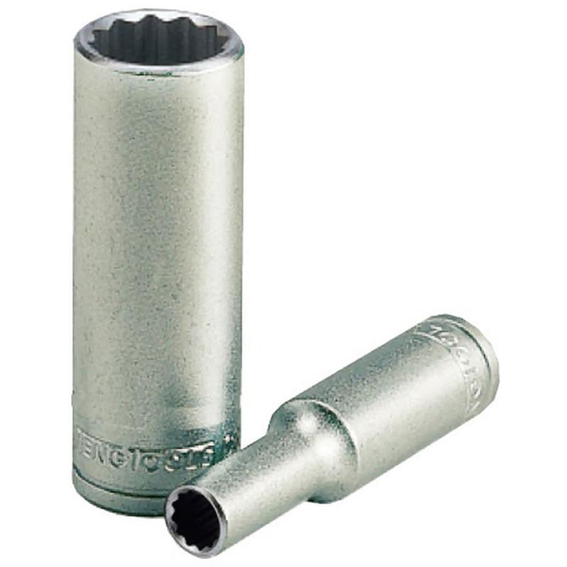 HYLSA LÅNG 1/4 7/16 12-KANT