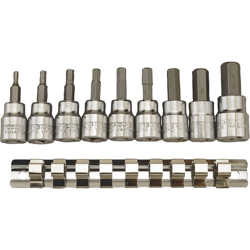 HYLSBITSSATS 3/8 SEXKANTMM 9 DELAR