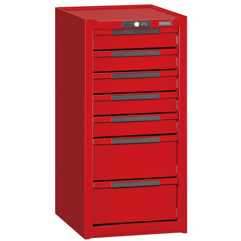 SIDOSKÅP 7 LÅDOR TENG TOOLS RÖD