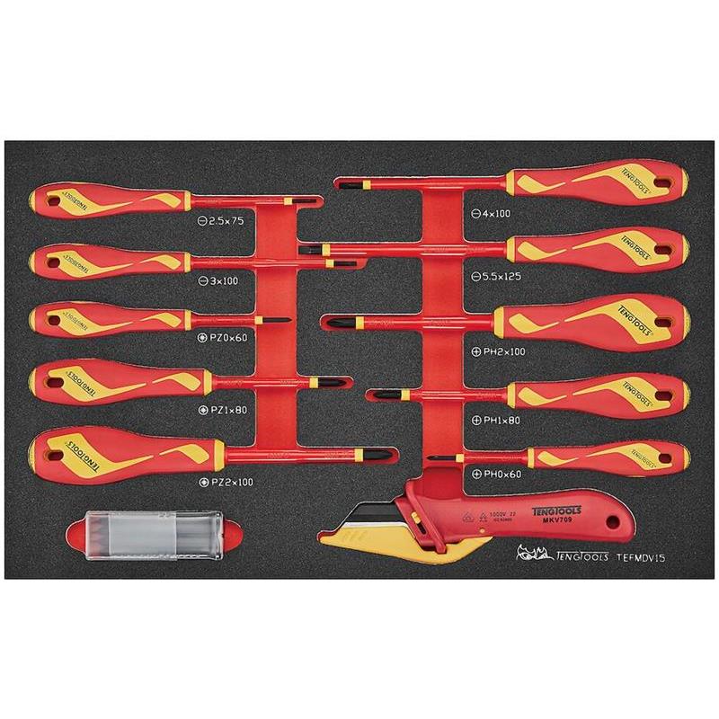 SKRUVMEJSELSATS TEFMDV15 FOAM 1000V