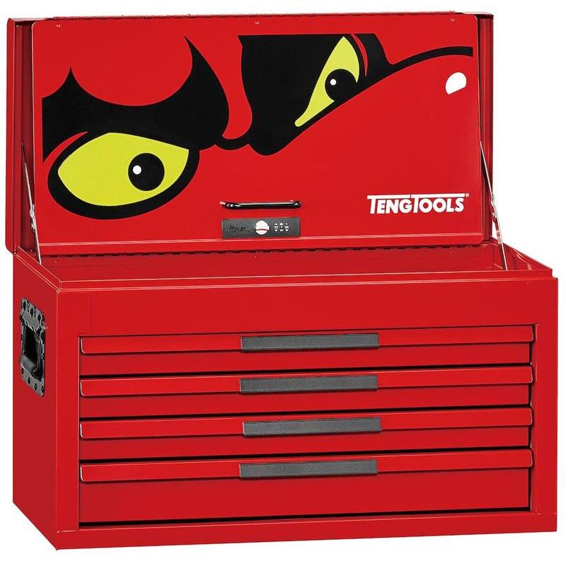 VERKTYGSLÅDA TENG TOOLS RÖD 26TUM