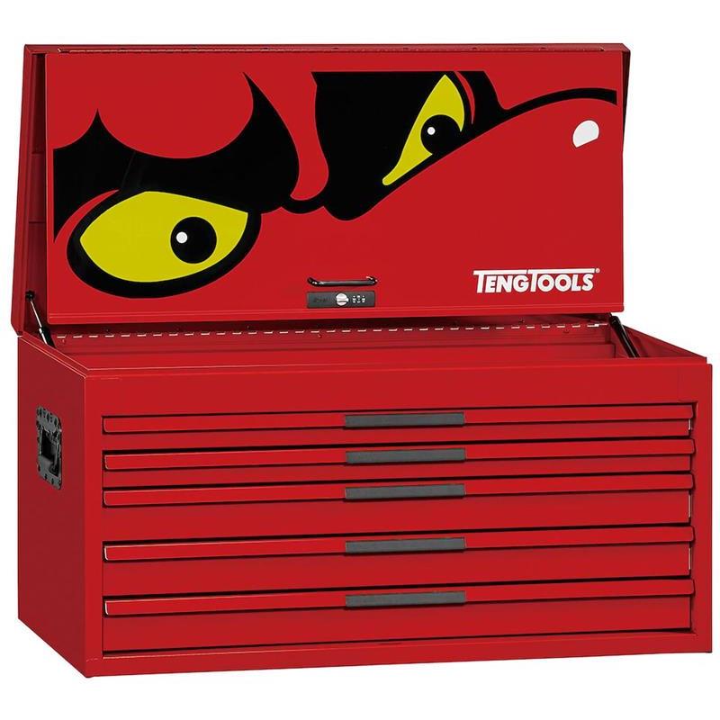 VERKTYGSLÅDA TENG TOOLS RÖD BRED