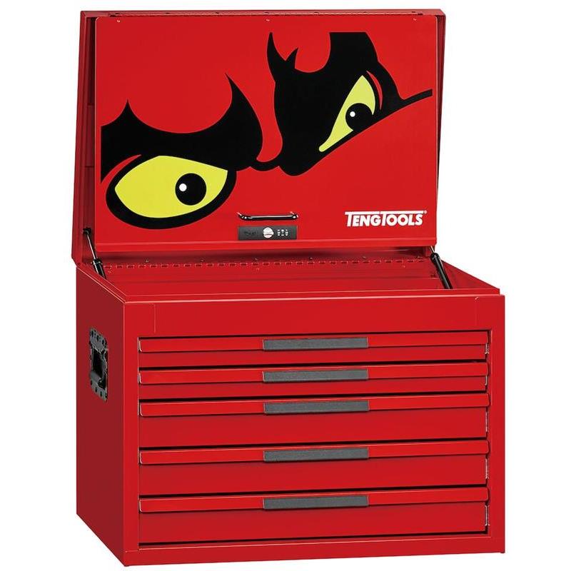 VERKTYGSLÅDA TENG TOOLS RÖD DJUP