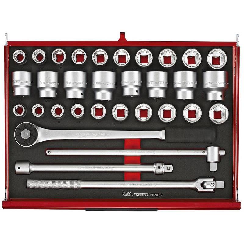 VERKTYGSSET RÖD FOAM 26TUM