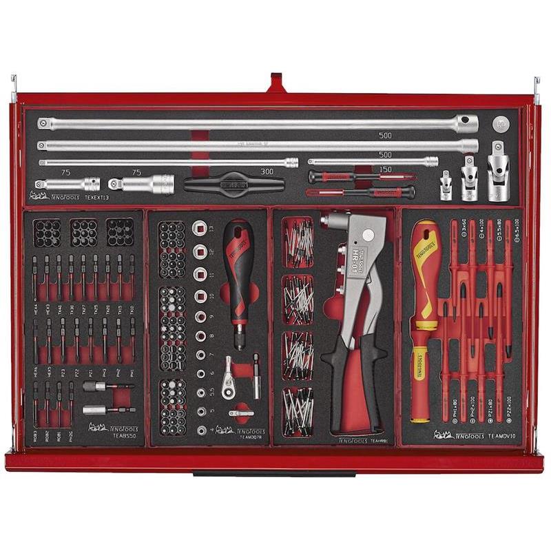 VERKTYGSSET RÖD FOAM 53TUM