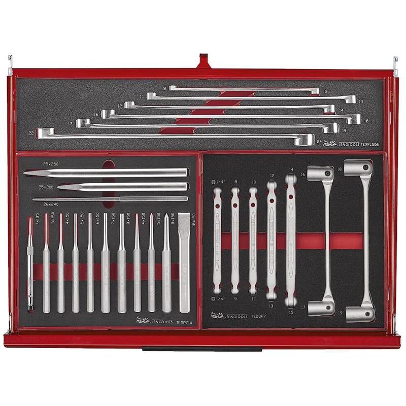 VERKTYGSSET RÖD FOAM 53TUM