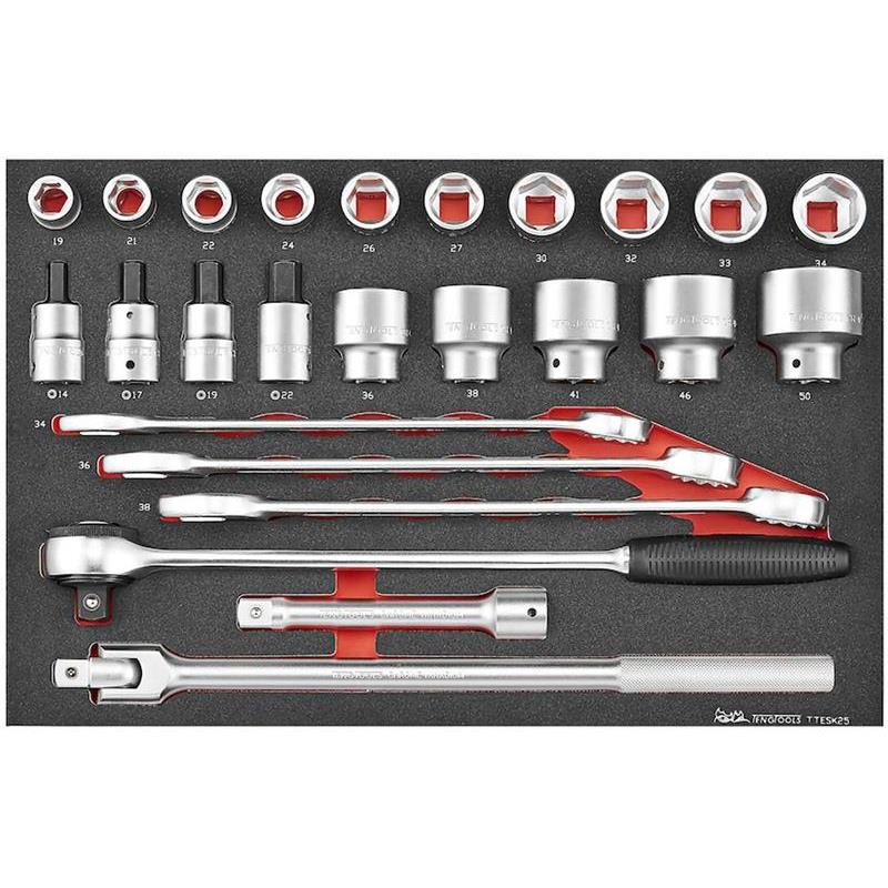 VERKTYGSSET TTESK25 FOAM 25DELAR