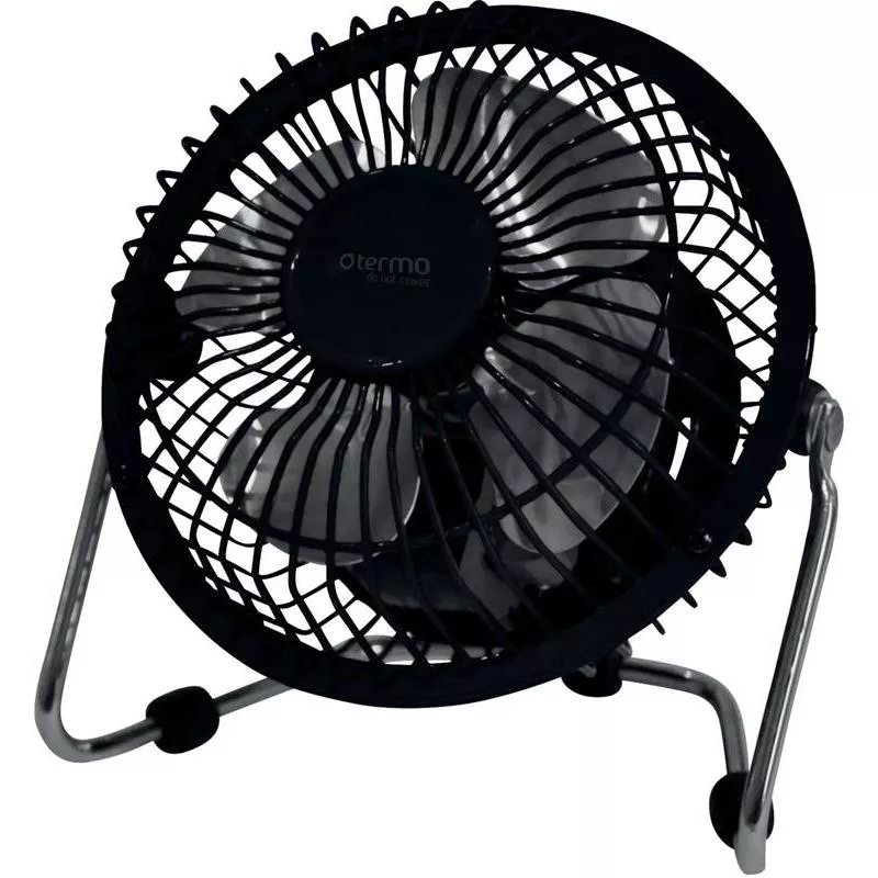 KALLUFTSFLÄKT BORD SVART 15CM